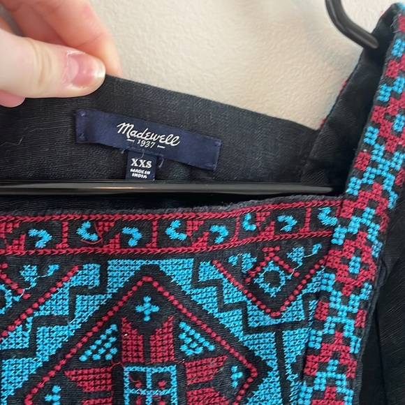 Embroidered black madewell dress xxs - Picture 4 of 4